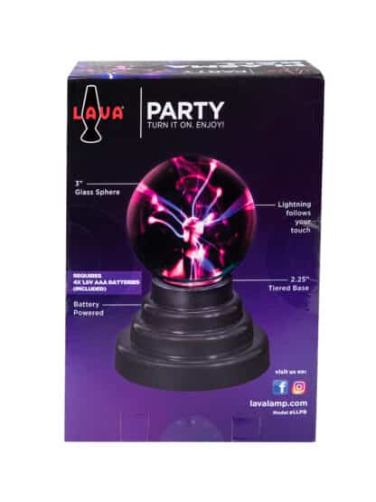 3" Lava Lamp Plasma Ball Package Back